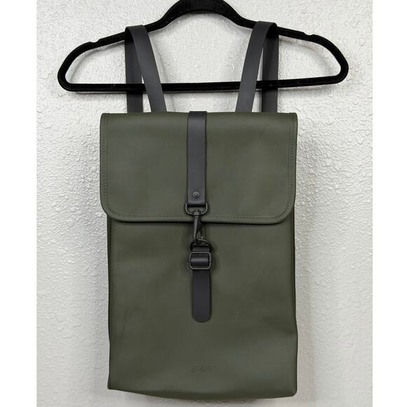 Rains Green RuckSack Waterproof Backpack Great For Commuting main image 14